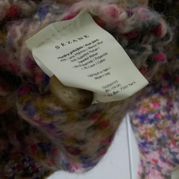NWT Sezane Emilie Cardigan XXS - Picture 4 of 5